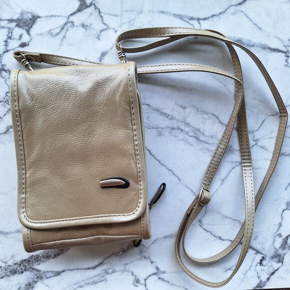 Travelon pearl leather mini convertible crossbody belt bag mini travel purse - Picture 7 of 7